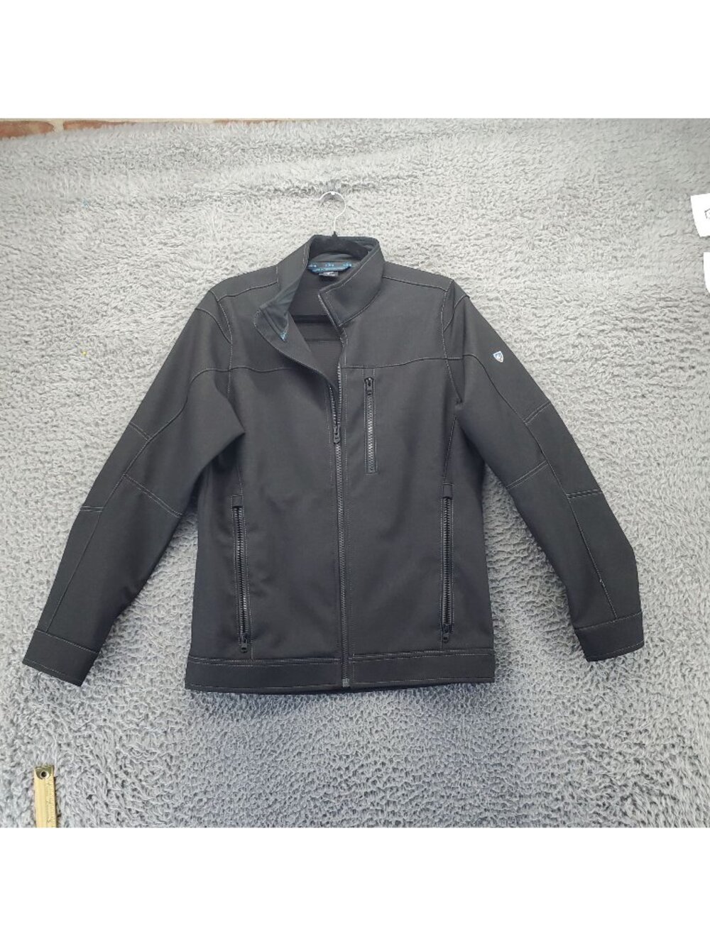 Kühl Jacket Mens Small Black Softshell Lightweight All Season Full Zip